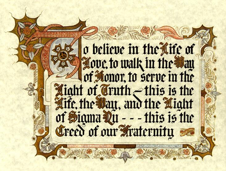 Sigma Nu Creed